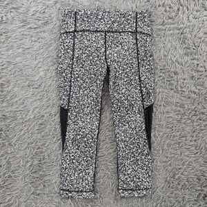 lululemon athletica Black and White Patterned Leggings